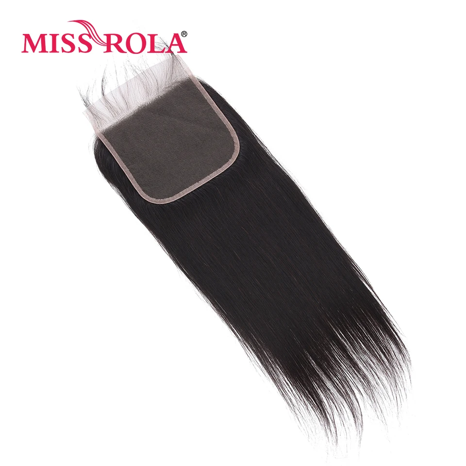 Miss Rola Hair Brazilian 5X5 ＆ 6X6 Straight Lace Frontal Closures Human Hair Lace Closure Remy Light Brown