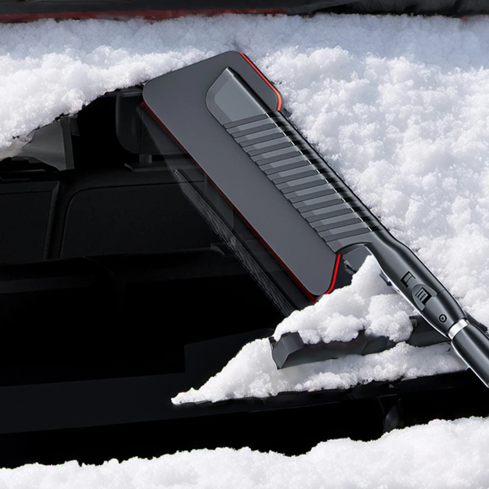 3 In 1 Extendable Ice Scraper Foam Handle Detachable Snow Brush Front Windshield Ice Scraping Defrost Broom Car Accessories