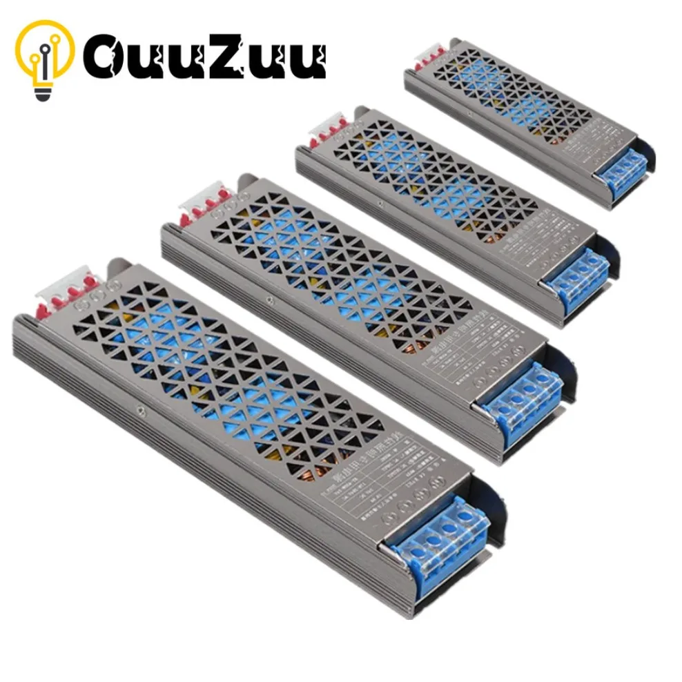 Super Thin AC DC Transformers 220V To 12V 24V Switching Power Supply ...