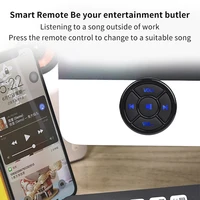 Wireless Bluetooth 5.0 Remote Controller Media Button Car Motorcycle Bike Steering Wheel Music Play for IOS Android Phone Tablet 4