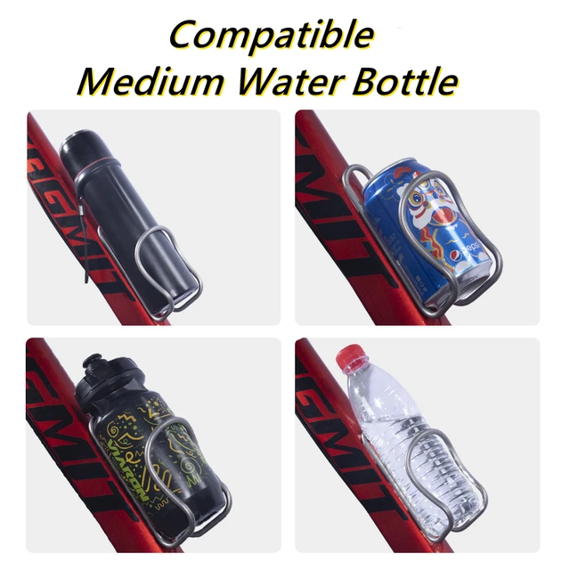 CNC Bicycle Accessories Titanium Cup Holder Mtb Bike Bottle Holder Ti Bottle Cage For Bromptonm /Mountain Road Cycling Bike Part 5