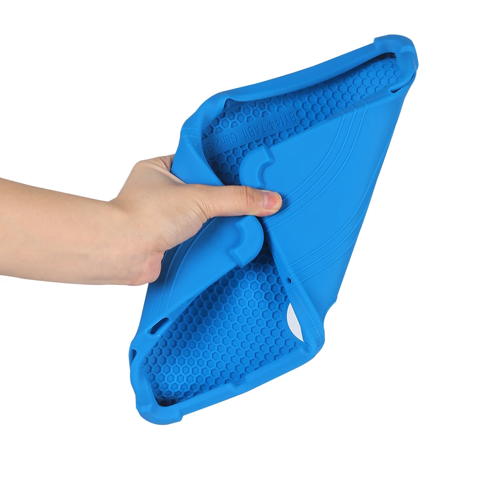 Shockproof Soft Silicone Tablet Case with Rear Kickstand