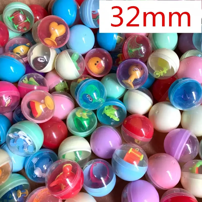 Mini Claw Machine Toys Accessory Ball 32mm Children Automatic Operated Play Game Doll Machines Prizes Gifts Twisted Egg Balls 3