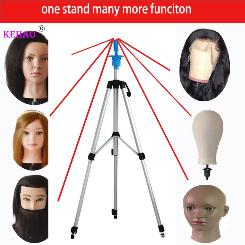 Wig Head Stand Hair Hanger Accessorries Training Mannequin Head Canvas Block Display Styling Mannequin For Wig Making