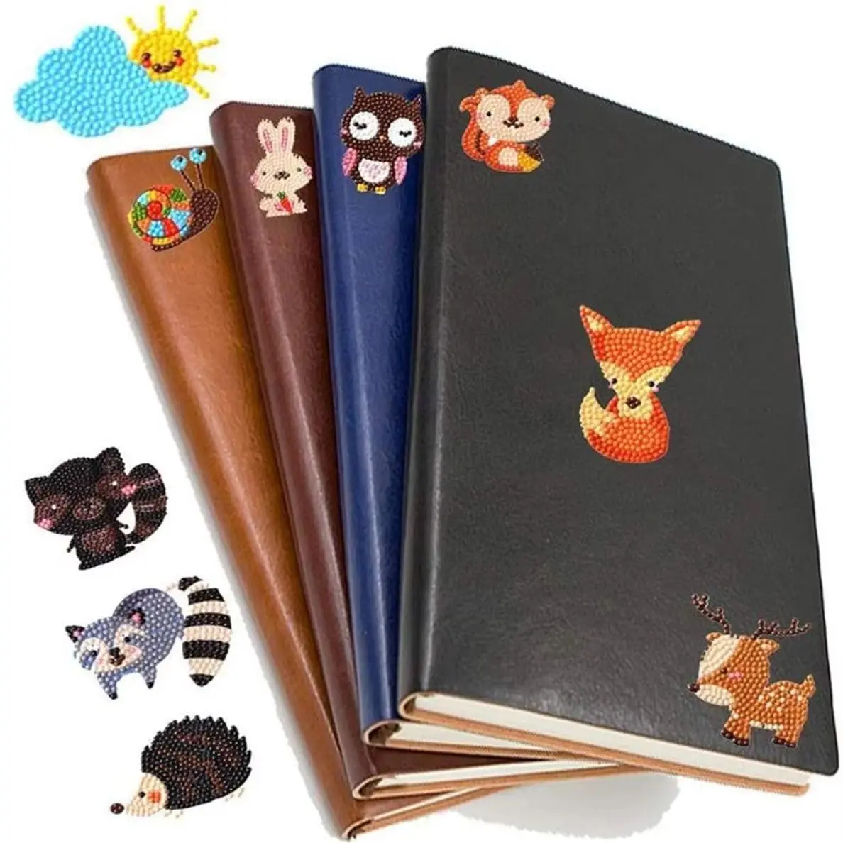 5D Diamond Painting Kits for Kids DIY Animals Diamond Painting Stickers Handmade Digital Diamond Arts Craft Mosaic Stick - 4