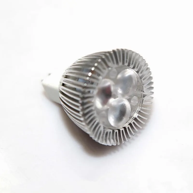 MR11 LED 스포트라이트, 미니 스포트라이트, GU4, 35mm 직경, 400LM LED 전구, 실내 조명용, DC12V, 3W, 3X1W, 6 개/로트