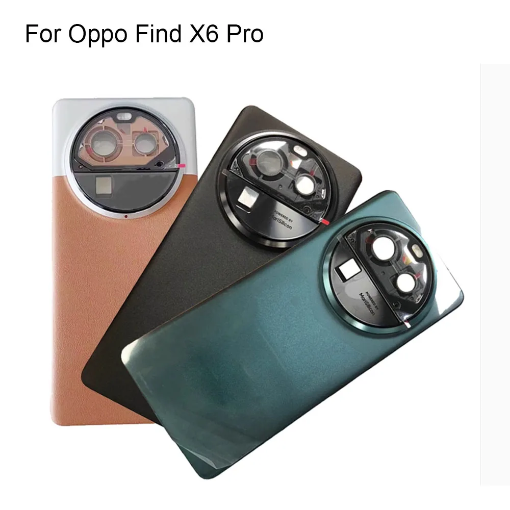 Tested Good Battery Back Rear Cover Door Housing For Oppo Find X6 Pro Battery Back Cover Replacement For Oppo Find X 6 Pro