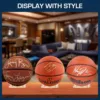 Acrylic Multi-function Basketball Ball Stand Display Holder Ball Rack Support Base Rugby Display Stand Football Bowling Storage 3
