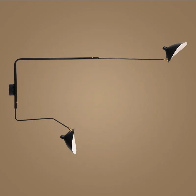 Industrial Dawn Spider Serge Mouille Wall Lamp with Swtich LED Designer Adjustable Swing Arm Wall Mounted Art Decor Home Loft 3