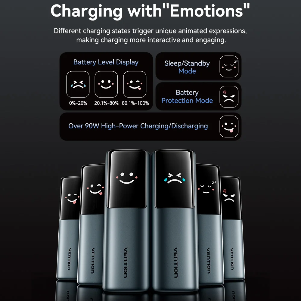 Vention Power Bank 200W 27000mAh PD 3.1 140W Max, Caricabatterie Portatile per Laptop, Ricarica Rapida PD per iPhone 17 16 Samsung S25 S24 - immagine 5