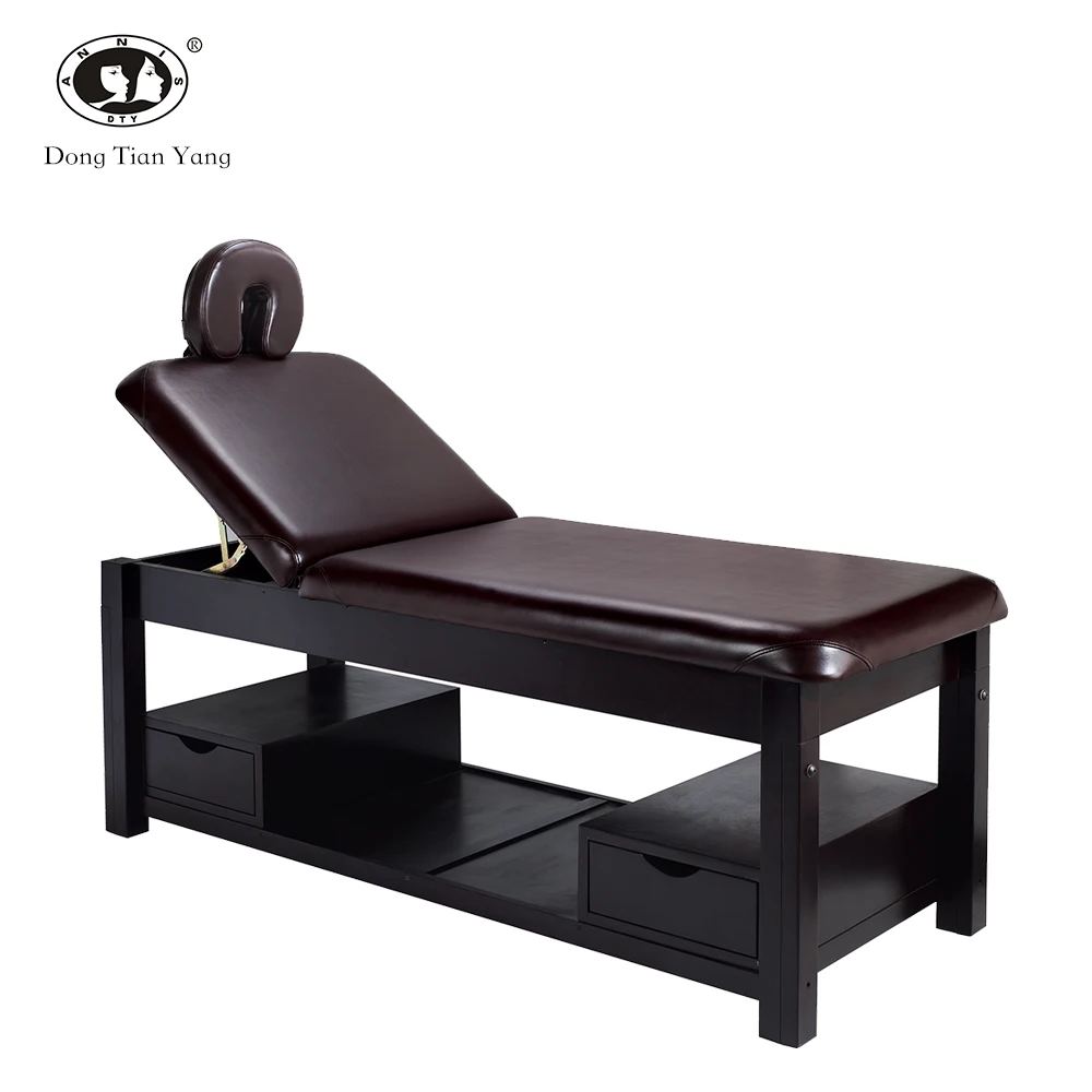 beauty salon spa luxury wooden thai facial massage table bed king size