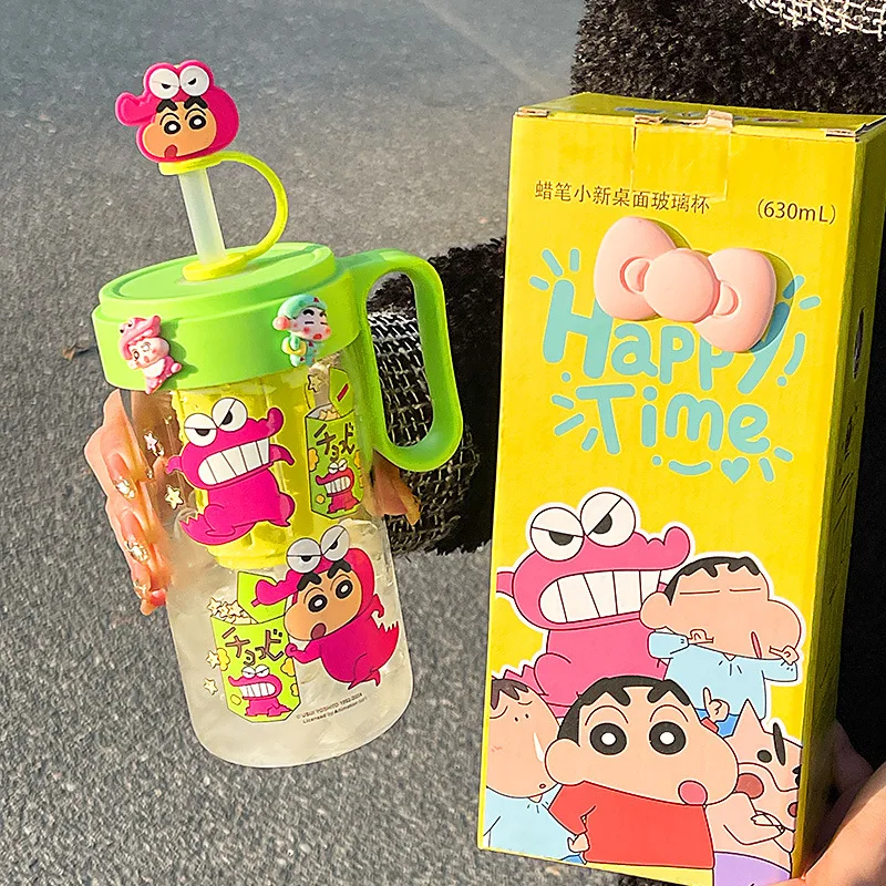 

Crayon Xiao Xin Kawaii Милая чашка для воды аниме мультфильм дети большая емкость чашка стеклянная чашка портативные Детские фотоподарки игрушка