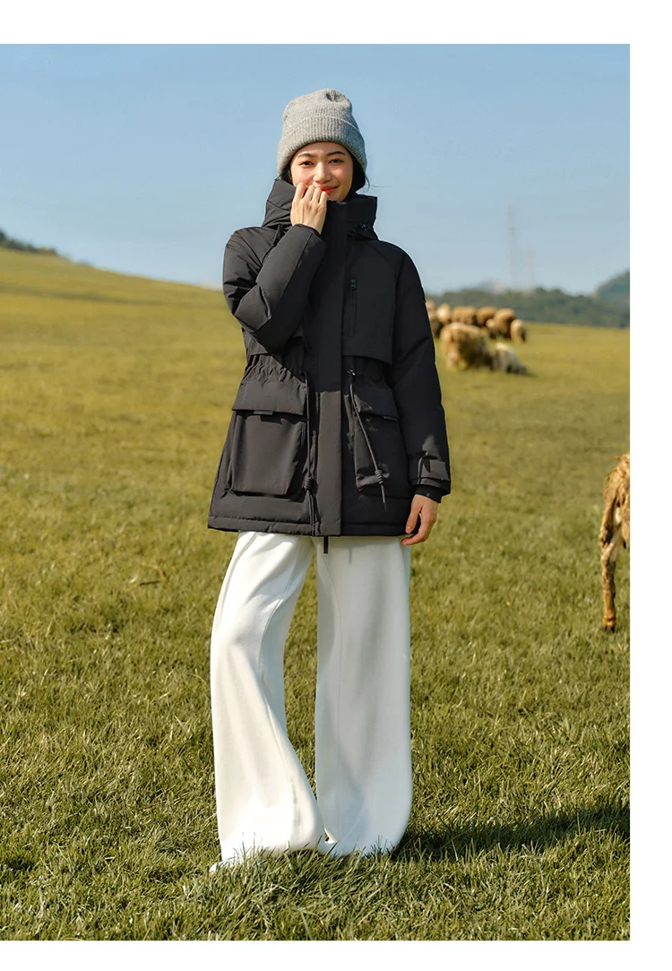 Down Jacket Women China Series Mid-Length Down Jacket New Winter Goose Down Winter Clothing