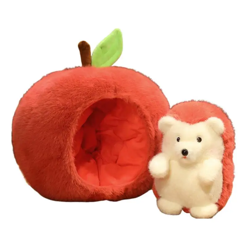 Fruit Plush Pillow Creative Fruit Seat Cushion Plush Sofa Bedroom Living Room Throw Pillow Cute Plush Fruit Hedgehog For Home