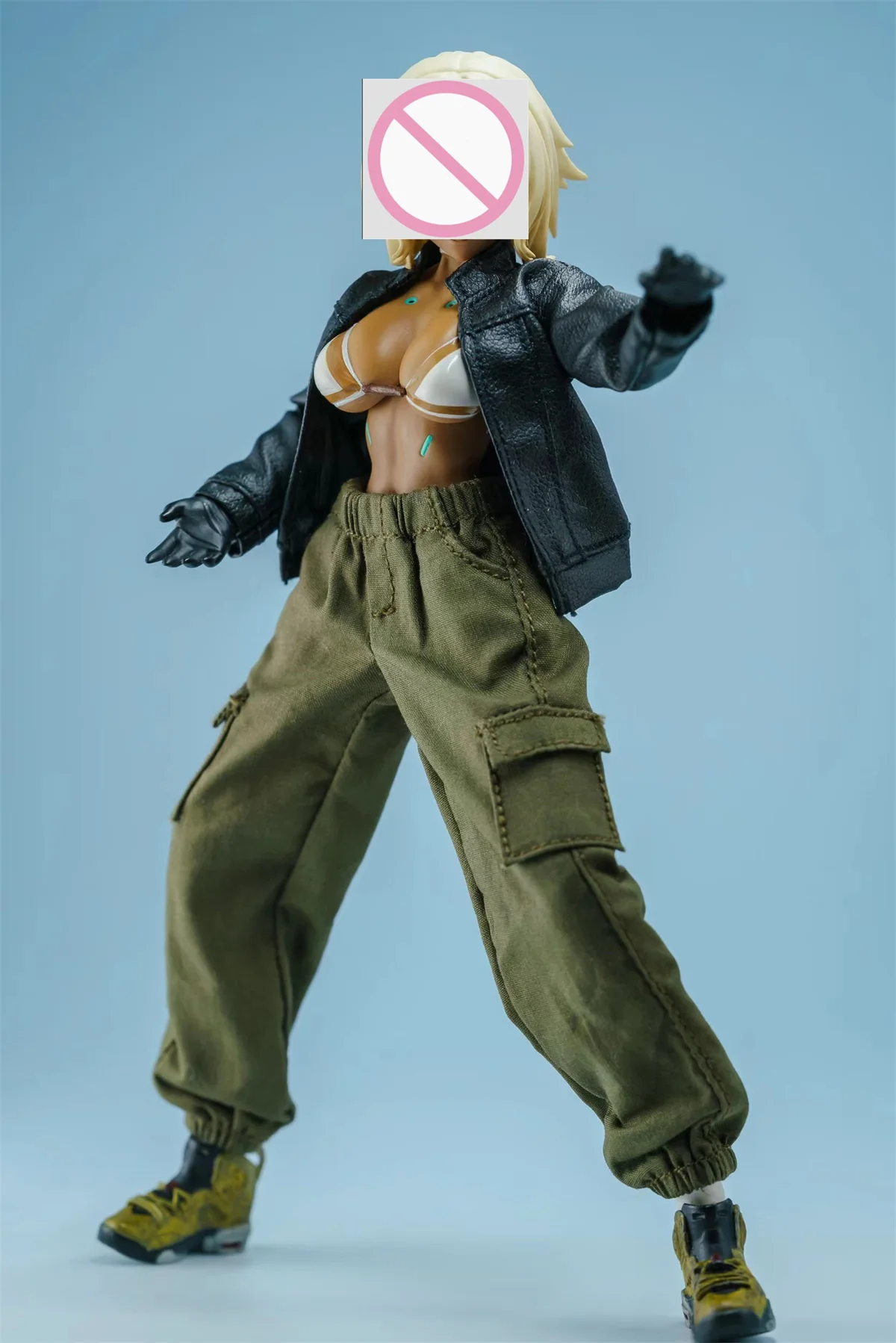 

1/12 Female loose cargo pants Leather Jacket Coat Clothes Sport Suit Model Fit 6'' Soldier PH TB league Action Figure Body