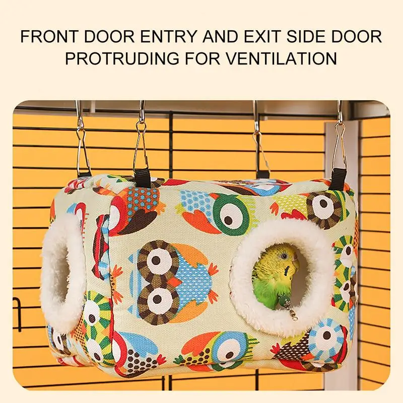 Parrot Nest House Warm Washable Hideway Bed Sleeping For Parakeet