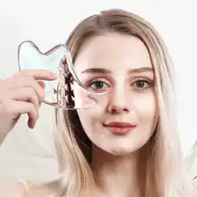 

Face Massagers Guasha Crystal Face Lifting Face Guasha Massage for Face Scraper Cellulite Massager Gouache Scraper Spa Face Care