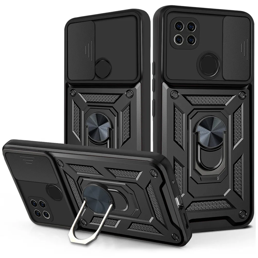 Shockproof Armor Protective Case with Magnetic Ring Holder