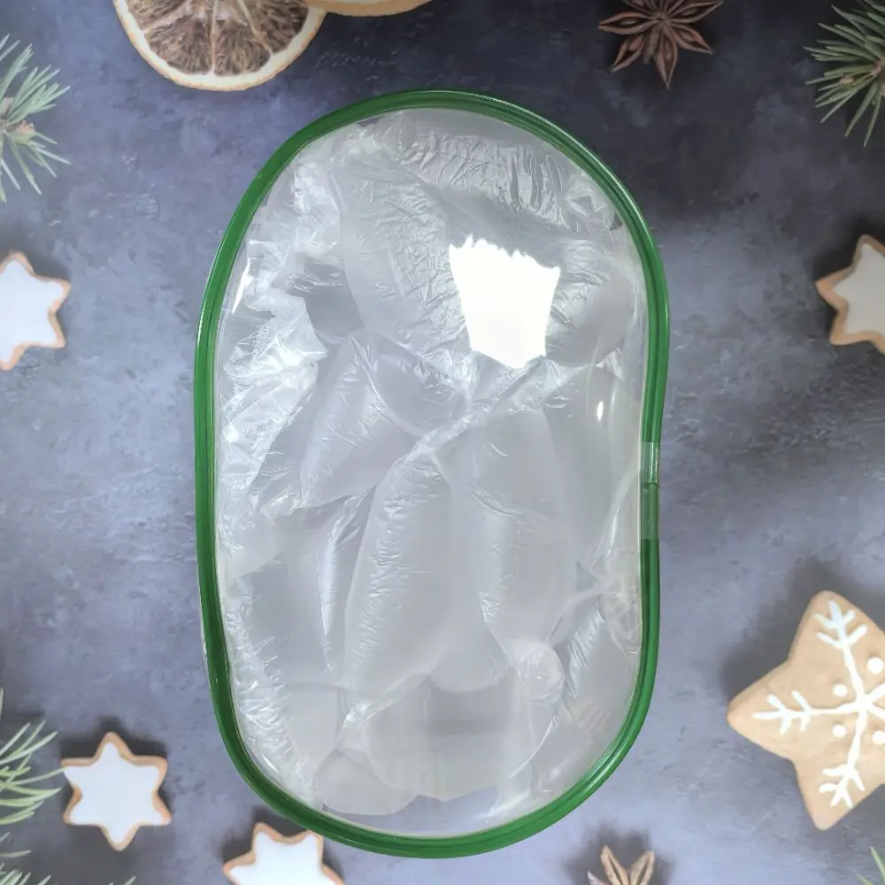 Transparent 20cm Cotton Display Box Dustproof Multifunction 20cm Takeaway Bag PVC Display Cotton Transparent Bag