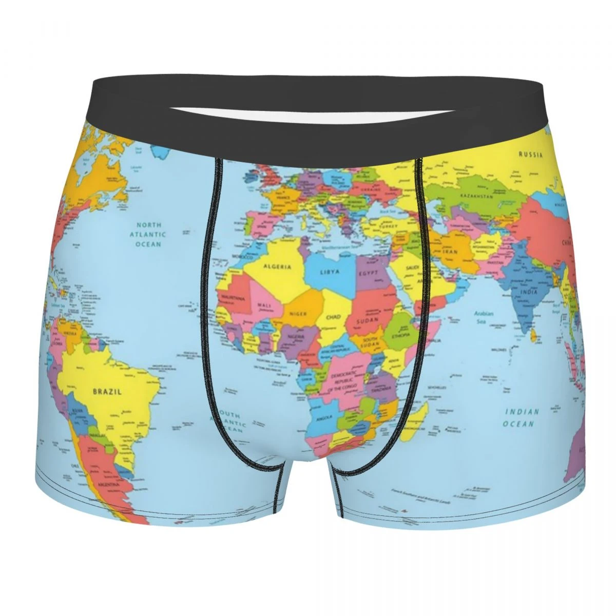 best mens underwear Men World Map Underwear Sexy Boxer Shorts Panties Homme Breathable Underpants Plus Size sexy male underwear