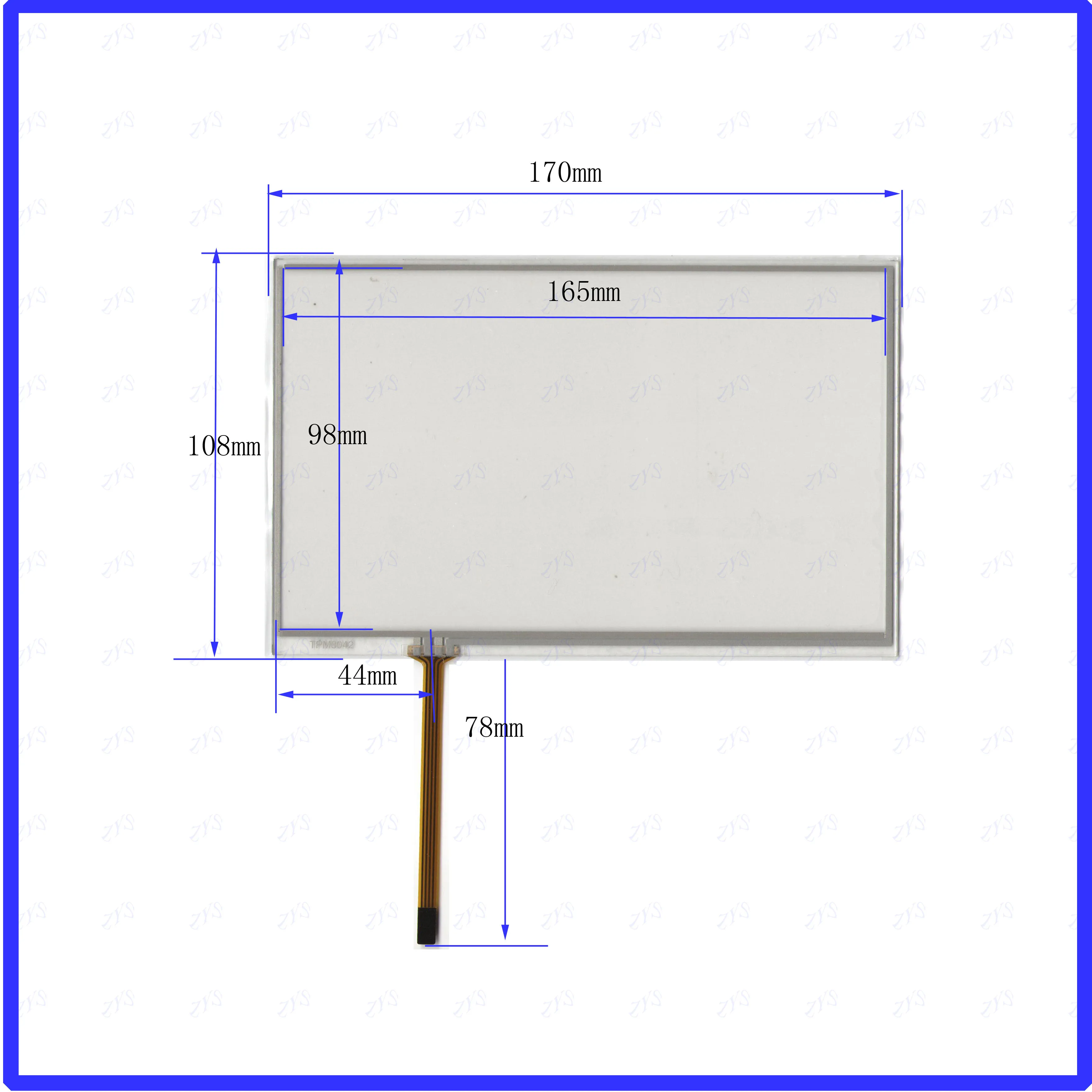 

HSTTPA7.3D touchglass this is compatible 4lines resistance screen Touchsensor TOUCHTRONIC HDT-TPA7.3D