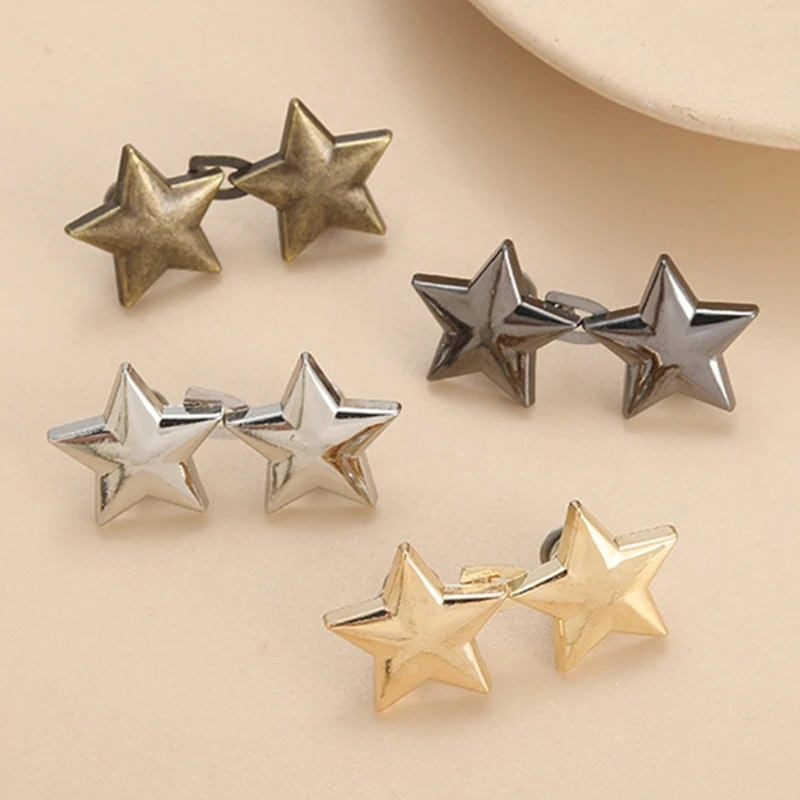 Jean Button Pins Adjustable Waist Buckle Star Pant Pin No Sew Star Tighten Waist Button Pin Instant for Pant