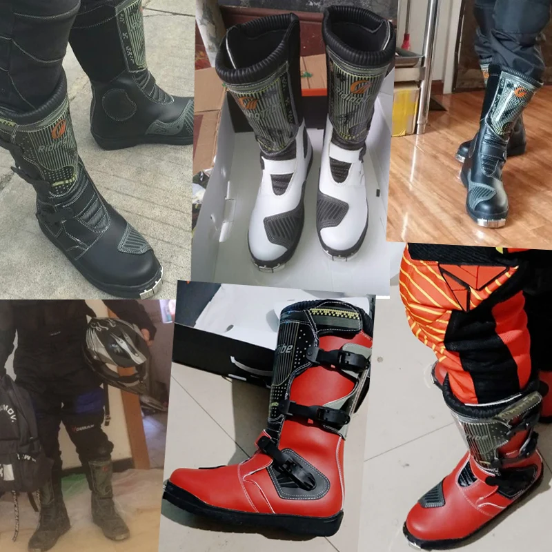 Professional Knee High Motorcycle Scooter Racing Boots Motocross Speed Boots Moto Botas Off Road Boots/Shoes