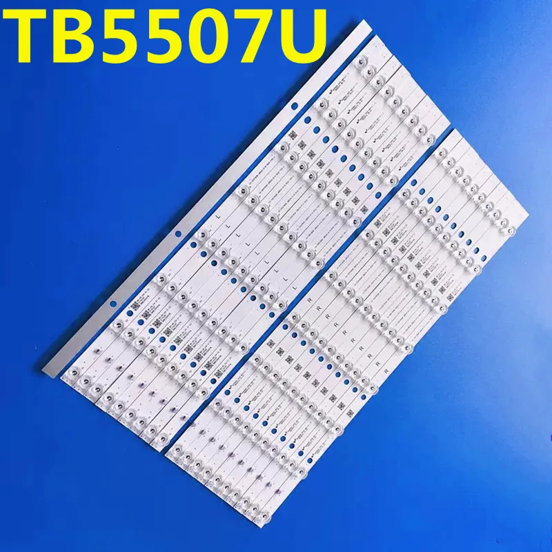 

20PCS LED Backlight Strip For TB5507U V0_0 V1_01 CX-55S15E0B-2B514-0-D-5CQ-1042TX-55CXW754 TX-55CX700B TH-55CX700H TX-55CX750E