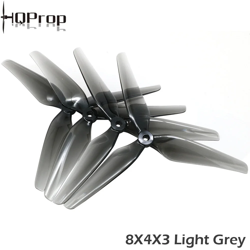 2/4Pair HQProp 8X4X3 8040 / 8X3.7X3 8037 3-Blade Propeller Black-Glass Fiber Nylon Propeller FPV Propeller for 8inch FPV Drones thumbnail 2