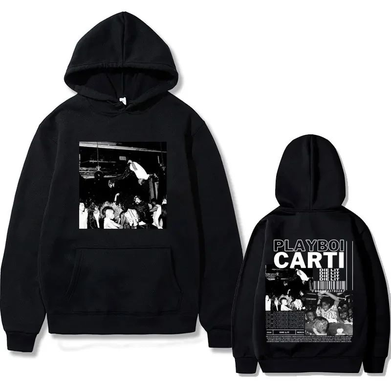 Hip Hop Rapper Playboi Carti Die Lit Music Album Hoodie Men's