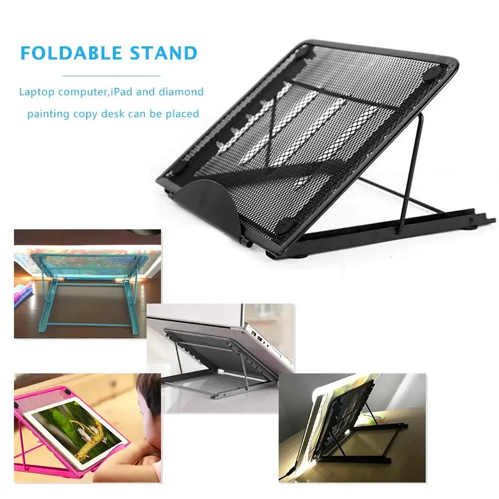 Foldable Stand for A4 Diamond Painting Light Pad Tablet Board Holder Adjustable Reading Rack Cross Stitch Accessories