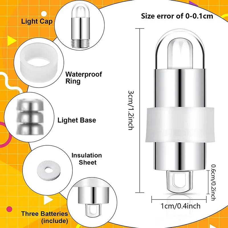 Mini LED Light Ambient Light Glow Light Birthday Party Decorations 10-50pcs For Balloons Paper Lanterns Floral Party