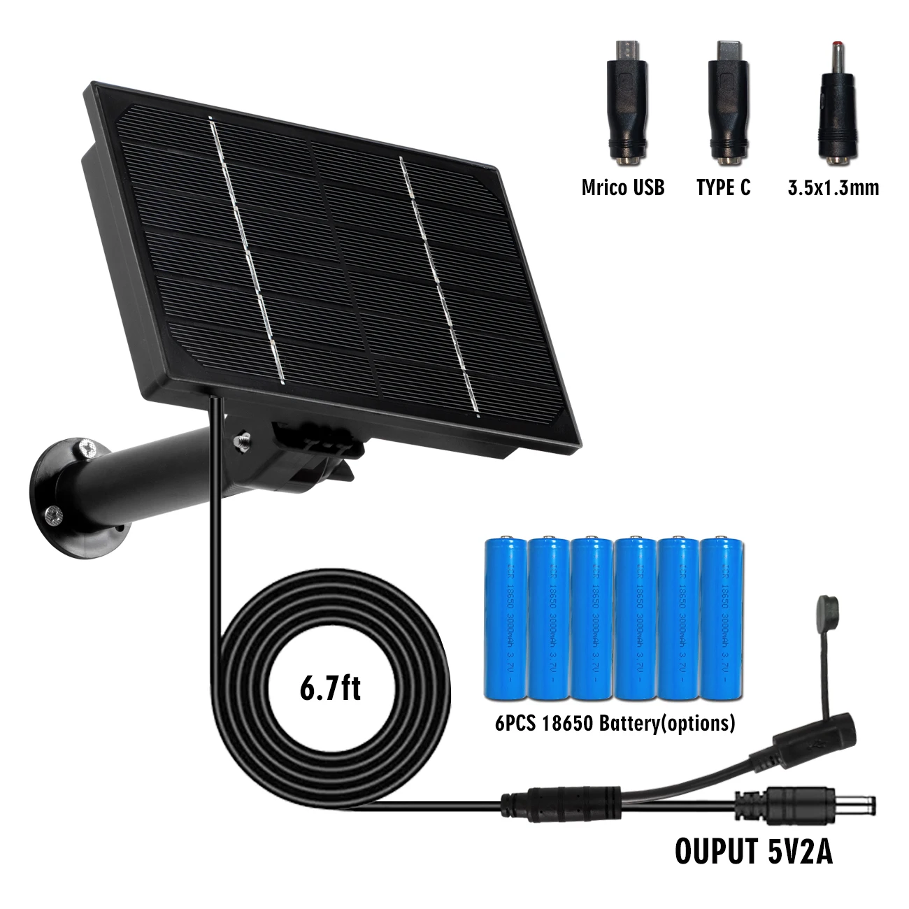 Hasaller Panneau Solaire D'extérieur IP65 étanche Avec