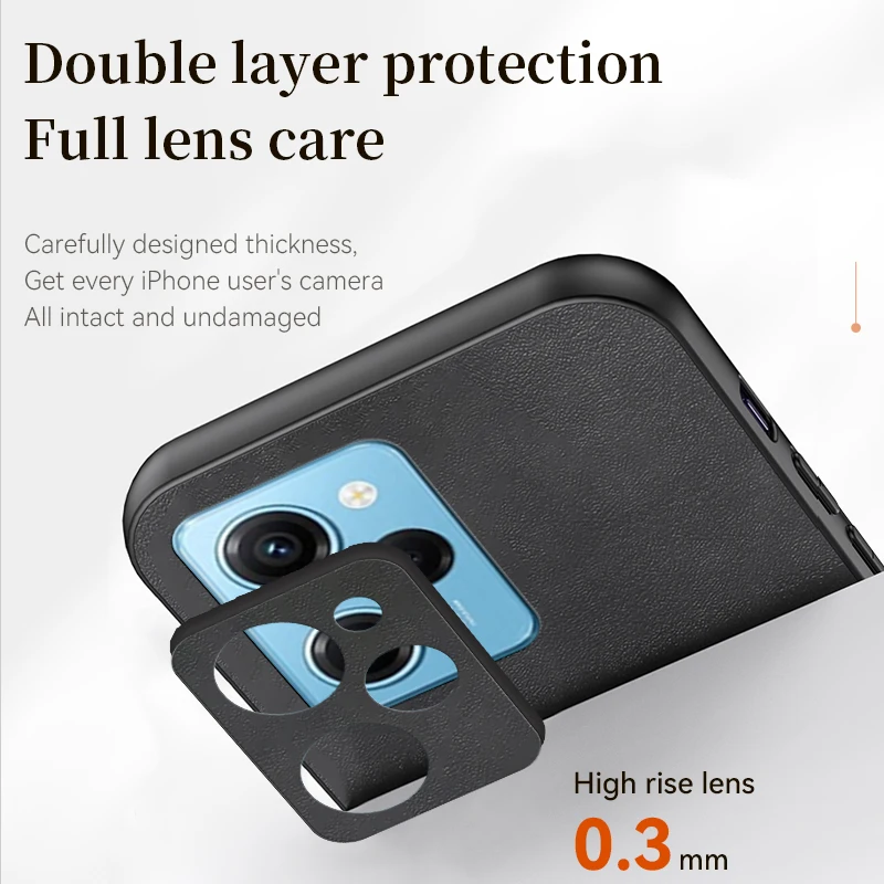 Soft Cortex Leather Phone Case For Xiaomi Redmi Note Series_voghion.com