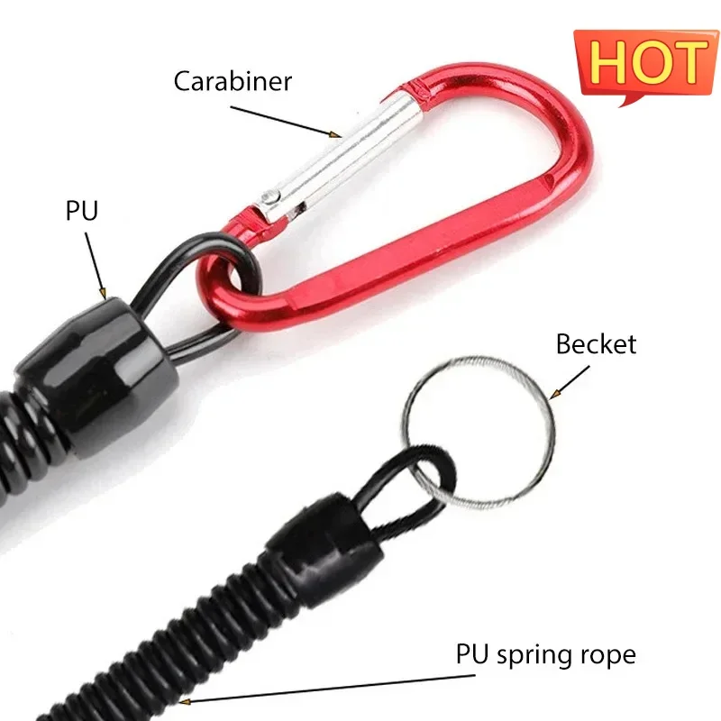 Fishing Lanyards with Carabiner for Secure Gear Retention