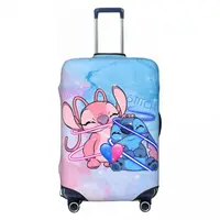 MINISO Stitch Custom Graphic Printing Suitcase Cover Travel Protector Vacation Practical Luggage Accesories 2