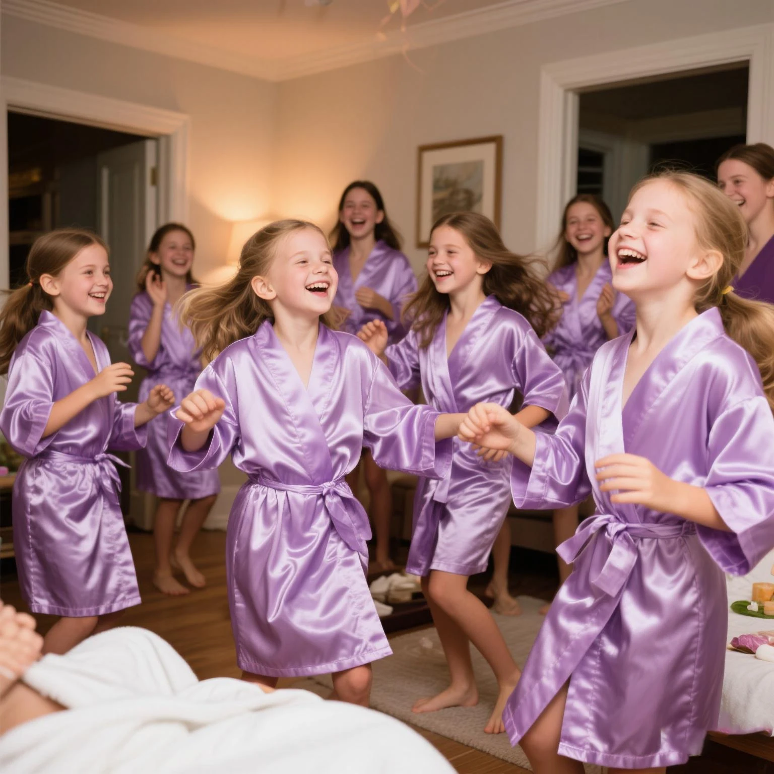 Girls Spa Party Robes Set 3