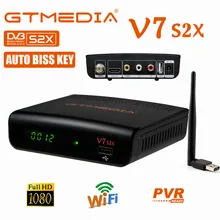 

V7 S2X Satellite TV Receiver Upgrade Gtmedia V7S HD 1080P DVB-S/S2/S2X Europe Decoder WiFi Super Receptor Support Online Movie