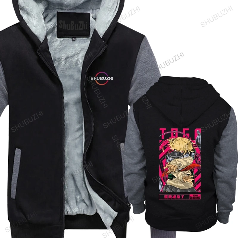 

Vintage Himiko Toga winter hoody Waifu Anime hooded coat Man Cotton MHA My Hero Academia Fashion thick casual hoodie Gift