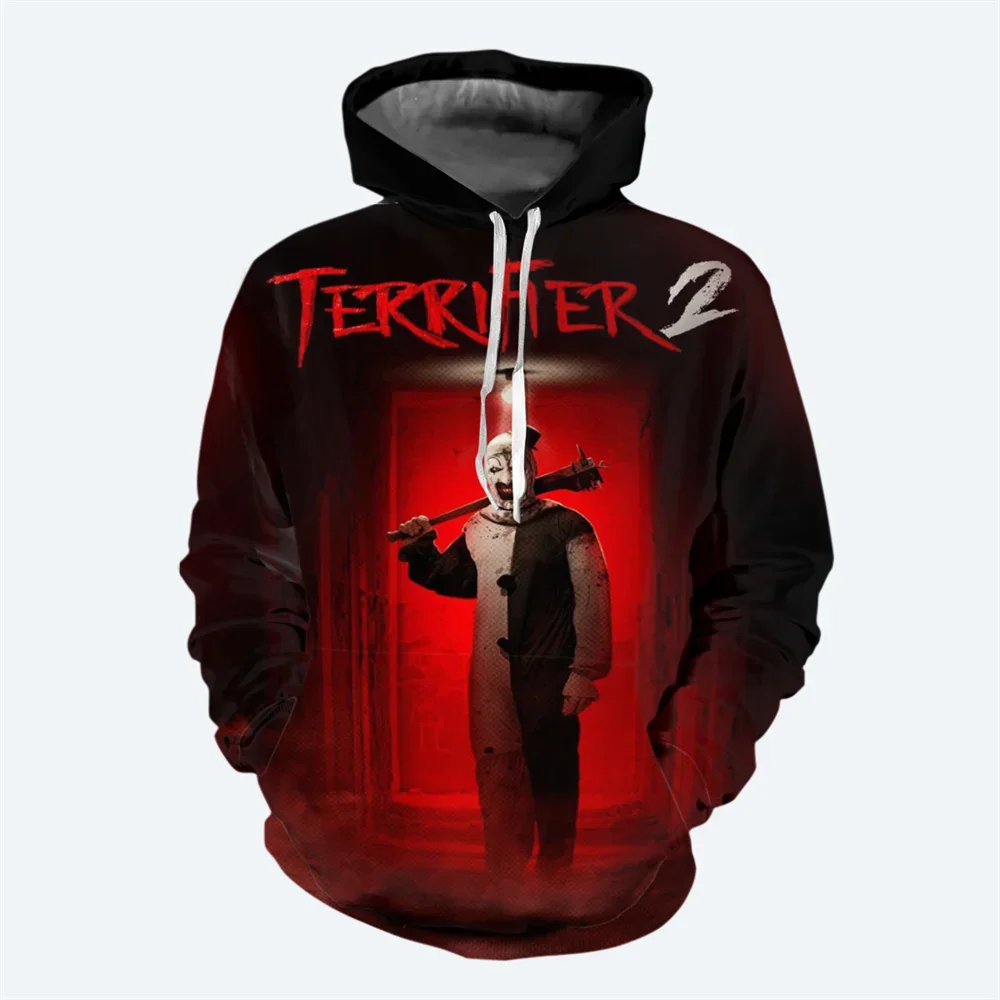 thumbnail image 1 of Nueva sudadera con capucha de película de terror para hombre para otoño e invierno, suéter con patrón de terror impreso en 3D, sudadera con capucha informal de moda urbana para hombre, 1 of 5