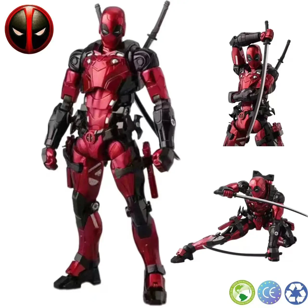 

Hot Toys Marvel Sentinel Deadpool Fighting Armor Series Wade Winston Wilson Genuine Collection Model Anime Character Action Toy