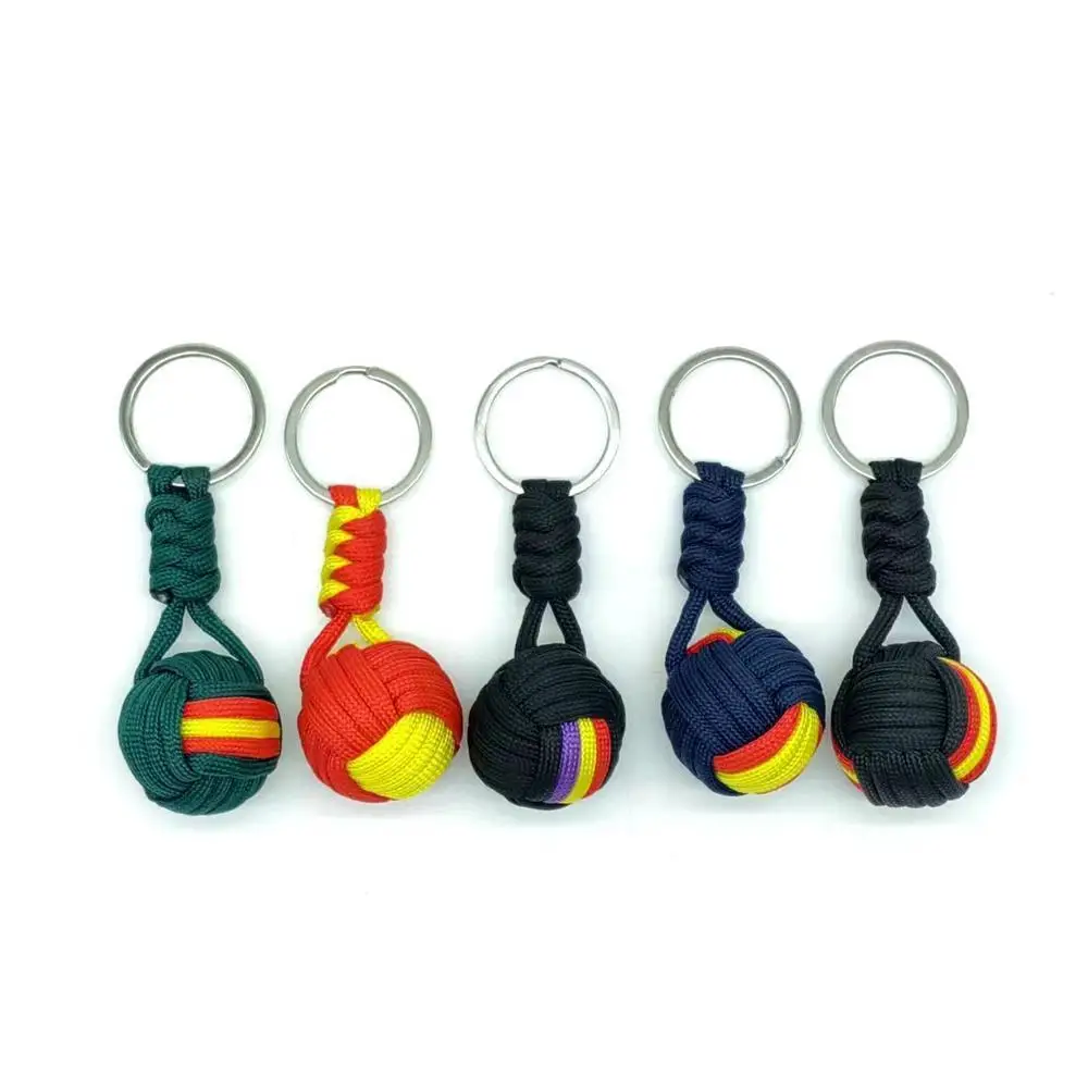 Porte-clés boule de ULtissée parachute créative, porte-clés lanière, porte-clés poing de singe, équipement extérieur, sac à outils, décoration de voiture, nouveau