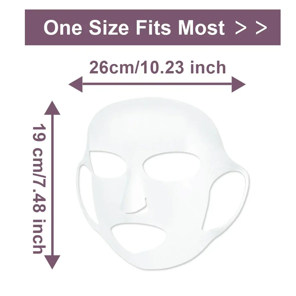 Silicone Reusable Face Mask Holder for Enhanced Skincare and Hydration Lock