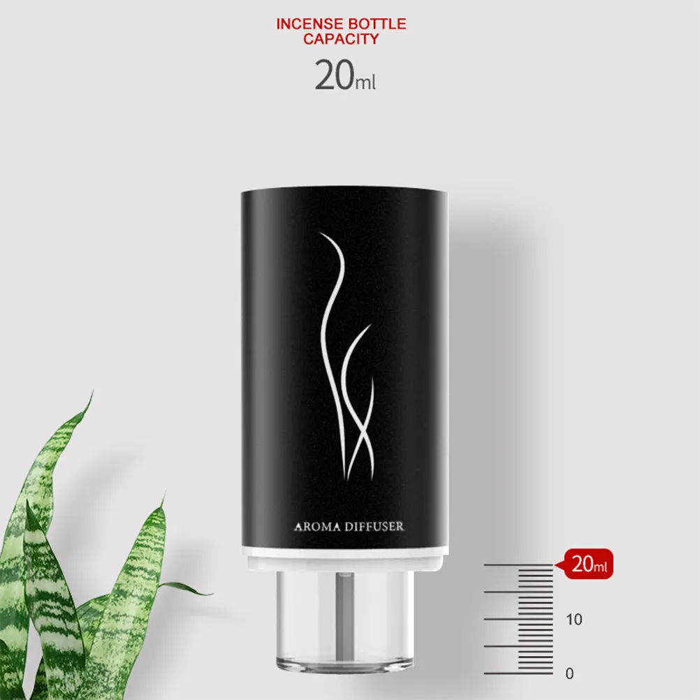 자동차 USB 가습기 블랙 휴대용 미니 아로마 오일 디퓨저 충전식 소형 컴팩트 디자인 자동차 사무실 침실 에센셜 오일