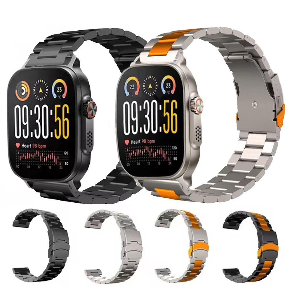 Premium Stainless Steel Watch Band - Elegant Metal Bracelet Strap