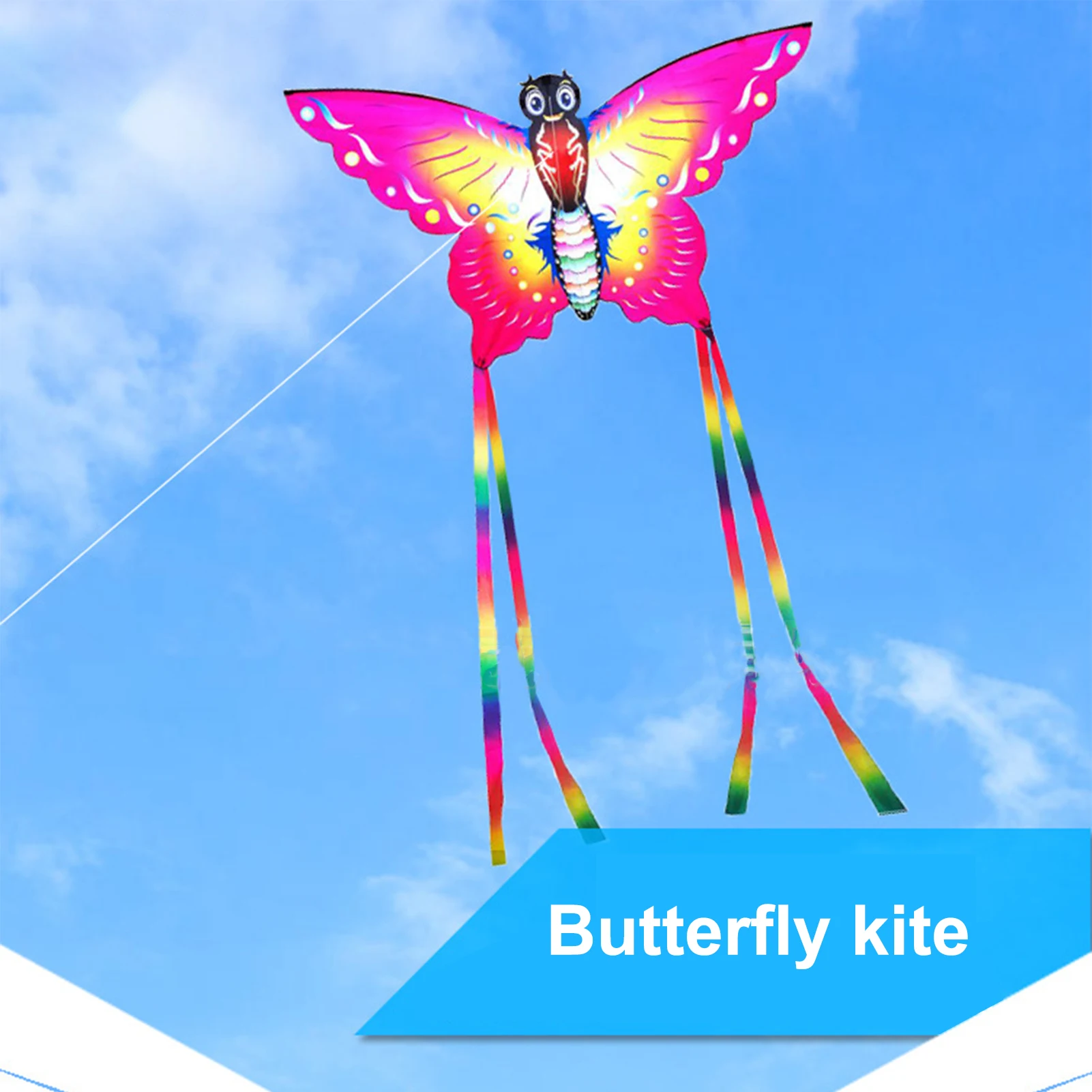 Chinese Dragon Kite Multicolor Easy to Fly Laser Engraving Pterosaurs Kite for Kids