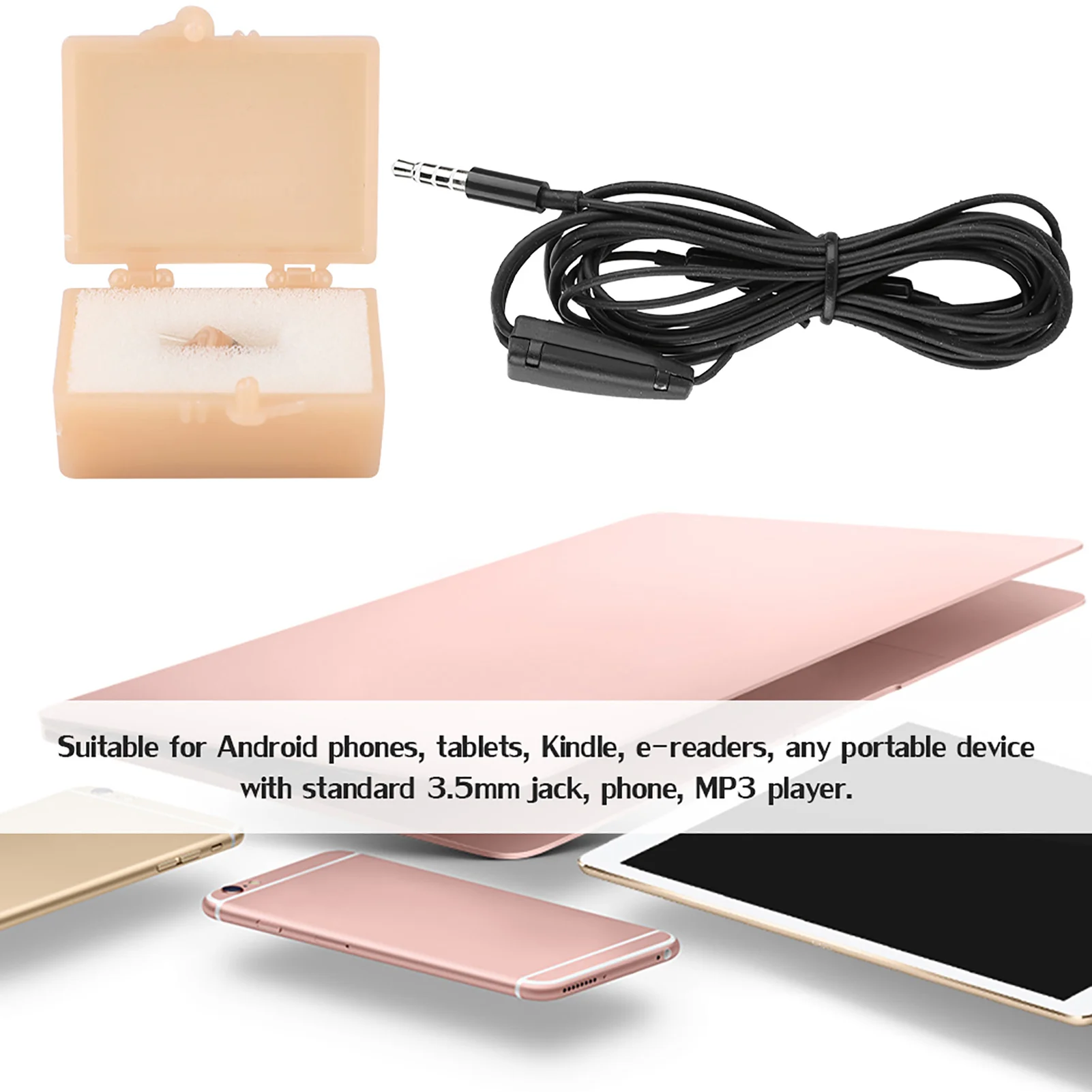 1pcs Earphone Earpiece Wireless Headset Mini Earphone Wireless Earpiece Headset For Mobile Phone Wireless Earpiece