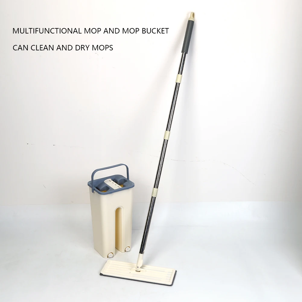 Microfiber Squeeze Mops Cloth Multipurpose Microfiber Mop Pads Water Absorption with Bucket Household Cleaning Tool