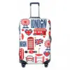 British Style Illustration Suitcase Cover Big Ben Love London Cruise Trip Vacation Useful Luggage Case Protector 2