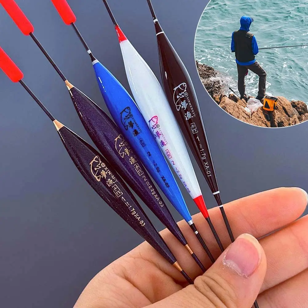 Indicator Fishing Float Durable Three-mesh Highly Sensitive Rock Fishing Floats Thick Tail Eye-catching Light Float Stream